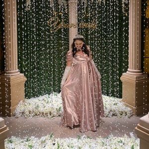 Bridgerton Style Pink Ball Dress